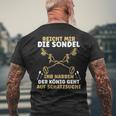 Sondel King Metal Detector Probe Sundler S T-Shirt mit Rückendruck Geschenke für alte Männer