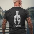 Spartan Casco Spartaner Gym Motivation Fitness Refranes Camiseta Hombre Estampado Espalda Regalos para ancianos