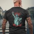 Statue Of Liberty T-Shirt mit Rückendruck Geschenke für alte Männer