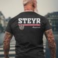 Steyr Austria Austria T-Shirt mit Rückendruck Geschenke für alte Männer