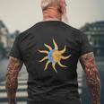 Sun And Moon Couple Top Fashion T-Shirt mit Rückendruck Geschenke für alte Männer