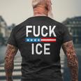 Support Immigrants Fuck Ice Men's T-shirt Back Print Gifts for Old Men