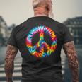 Symbole De Paix Tie-Dye Bohème Paix Harmonie Paix Et Unité T-shirt imprimé au dos Cadeaux pour les vieillards