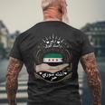 Syria Freedom Syria Flag Patriotic Pride T-Shirt mit Rückendruck Geschenke für alte Männer