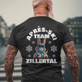 Team Aprés-Ski Zillertal Ski Rabbit T-Shirt mit Rückendruck Geschenke für alte Männer