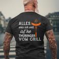 With Thuringerom Grill Grillfest T-Shirt mit Rückendruck Geschenke für alte Männer