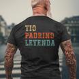 Tio Padrino Leyenda Tío Padrino Leyenda Mejor Padrino Camiseta Hombre Estampado Espalda Regalos para ancianos