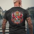Trinidad & Tobago Clothing Trinidad Souvenir Trinidad Flag Men's Back Print T-Shirt Gifts for Old Men