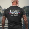 Trump Ganó Get Super It Trump 2024 Camiseta Hombre Estampado Espalda Regalos para ancianos