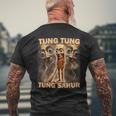 Tung Tung Tung Sahur Baseball Bat Italian Brainrot Men's T-shirt Back Print Gifts for Old Men