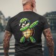 Turtle Dabbing Turtle With Toad Motif T-Shirt mit Rückendruck Geschenke für alte Männer