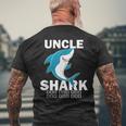 Uncle Shark Fathers Day Idea For Uncle Men's T-shirt Back Print Gifts for Old Men