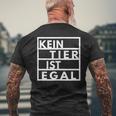 Vegetarianegan Goegan No Animal Is No Matter Animal Protection T-Shirt mit Rückendruck Geschenke für alte Männer