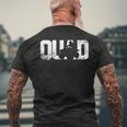 Vintage Quad Quad Driver Atv Boys Men T-Shirt mit Rückendruck Geschenke für alte Männer