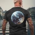 Vintage Retro Disco Ball Retro 1980S Dj Mirror Ball T-Shirt mit Rückendruck Geschenke für alte Männer