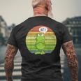 Vintage Statement Frog I Nö Fun I No Retro T-Shirt mit Rückendruck Geschenke für alte Männer