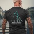 Voile Cadeau Pour Navigateuroilier Skipper Bateau T-shirt imprimé au dos Cadeaux pour les vieillards