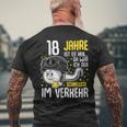 Vor 18 Jahren Der Fastest In Traffic 18Th Birthday Man T-Shirt mit Rückendruck Geschenke für alte Männer