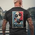 Wild Retro Vintage Robotic Robot Men's T-shirt Back Print Gifts for Old Men