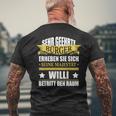 Willi Name Birthday Willi Betritt Den Raum T-Shirt mit Rückendruck Geschenke für alte Männer