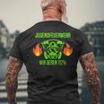 Wir Geben 112 Jugendfeuerwehr T-Shirt mit Rückendruck Geschenke für alte Männer