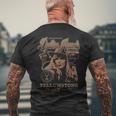 Yellowstone Iconic Beth Dutton Distressed Big Chest Poster T-Shirt mit Rückendruck Geschenke für alte Männer