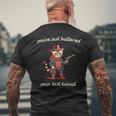 You've Just Buttered Your Last Biscuit Western Cat Cowboy Men's T-shirt Back Print Gifts for Old Men