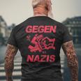 Zeichen Setzen Gegen Rechts Gegen Nazisintage T-Shirt mit Rückendruck Geschenke für alte Männer