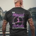 Zum Rhönrad Geboren Zur Schule Gezwungen Acrobatin T-Shirt mit Rückendruck Geschenke für alte Männer