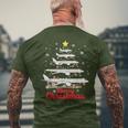 Aeroplane Christmas Tree Merry Christmas Most Likely Pilot T-Shirt mit Rückendruck Geschenke für alte Männer