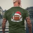 American Football Christmas T-Shirt mit Rückendruck Geschenke für alte Männer