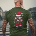 Baby Claus Christmas Family Partner Look Santa Claus T-Shirt mit Rückendruck Geschenke für alte Männer