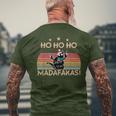 Catintage Pew Pew Madafakas Cat Ho Ho Ho Christmas T-Shirt mit Rückendruck Geschenke für alte Männer