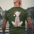 Christmas Hat Sphynx Cat Santa Hat Merry Christmas Xmas T-Shirt mit Rückendruck Geschenke für alte Männer