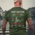 Christmas Jumper Motocross Dirt Bike Racing Christmas Sports Ugly T-Shirt mit Rückendruck Geschenke für alte Männer