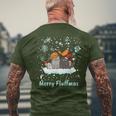 Christmas I Merry Fluffmas I Christmas Cats Cat T-Shirt mit Rückendruck Geschenke für alte Männer