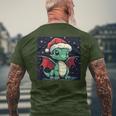 Christmas Mood With A Cosy Dragon For Festive Days T-Shirt mit Rückendruck Geschenke für alte Männer