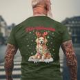 Christmas Outfit Christmas Jumper Dog Golden Retriever T-Shirt mit Rückendruck Geschenke für alte Männer