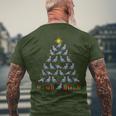 Christmas Tree Doves Pigeon Breeder Christmas T-Shirt mit Rückendruck Geschenke für alte Männer