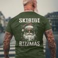 Cool Santa Claus With Sunglasses Skibidi Rizzmas T-Shirt mit Rückendruck Geschenke für alte Männer