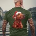 Cute Rhodesian Ridgeback Dog Christmas Merry X-Mas Graphic T-Shirt mit Rückendruck Geschenke für alte Männer