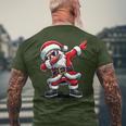 Dabbing Santa Claus Christmas Boys T-Shirt mit Rückendruck Geschenke für alte Männer