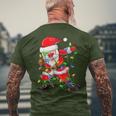 Dabbing Santa Claus Santa Claus T-Shirt mit Rückendruck Geschenke für alte Männer