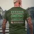 Everything I Wish For Christmas Is A Lobotomy Ugly Christmas T-Shirt mit Rückendruck Geschenke für alte Männer