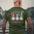 Family Merry Christmas Gnome Christmas Party Xmas T-Shirt mit Rückendruck Geschenke für alte Männer