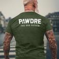 Fathers Day Christmas Pawdre The Dog Father Dog Dad Men's T-shirt Back Print Gifts for Old Men