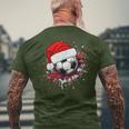 Football Santa Claus Christmas Xmas T-Shirt mit Rückendruck Geschenke für alte Männer