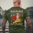 Cat Pizza Ugly Christmas Jumper Party Outfit T-Shirt mit Rückendruck Geschenke für alte Männer