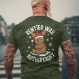 Christmas Gingerbread Reindeer Was Out Sold Out T-Shirt mit Rückendruck Geschenke für alte Männer