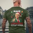 Christmas Pyjamas Make Christmas Great Again T-Shirt mit Rückendruck Geschenke für alte Männer